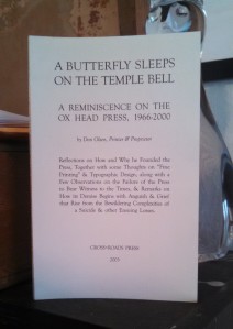A Butterfly Sleeps on the Temple Bell by Don Olsen